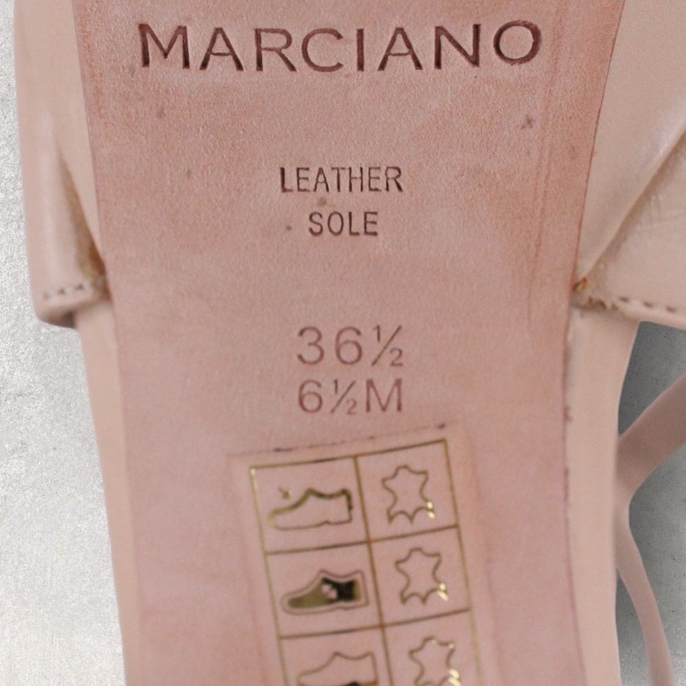 MARCIANO Platform Stilletos Crossover Straps in Beige Size 6.5M - Picture 16 of 16